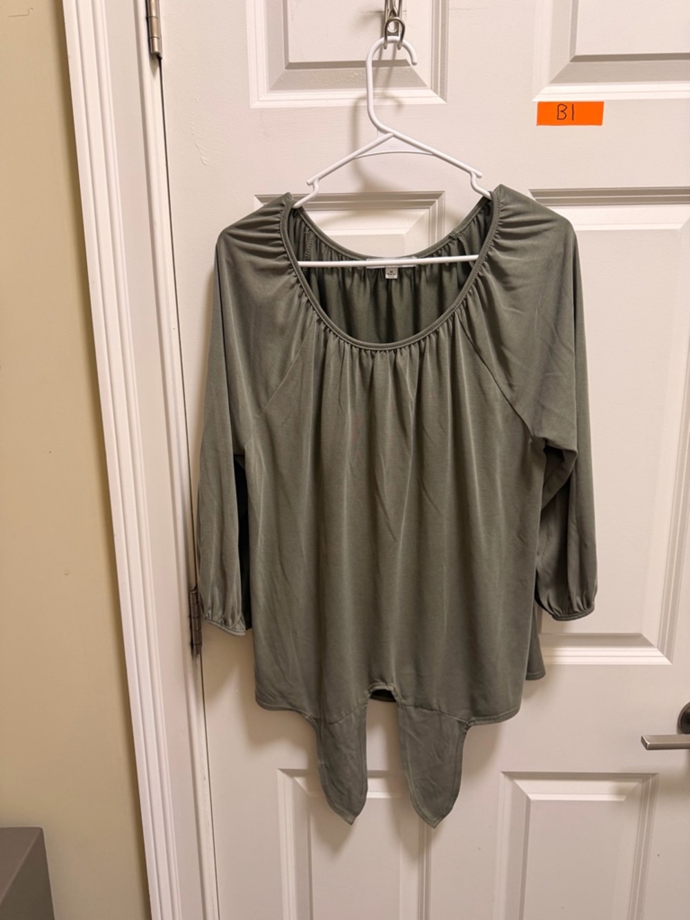 Women’s Green Envelope Blouse